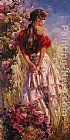Famous Roses Paintings - Cherished Roses
